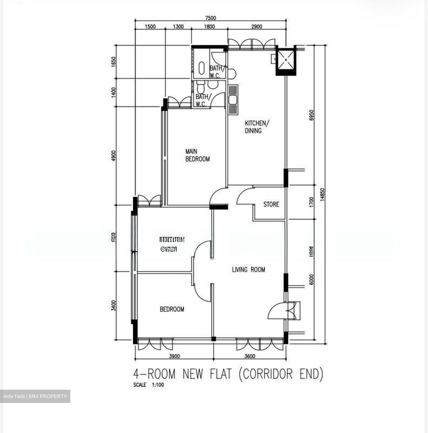 Blk 536 Bedok North Street 3 (Bedok), HDB 4 Rooms #576764471